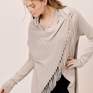 LOVE STITCH - Carys Fringed Sweater - NWT